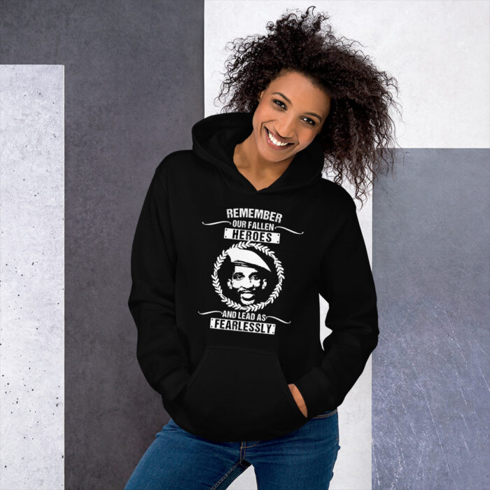 Africa's Fallen Heroes Thomas Sankara WoC Unisex Hoodie - Image 3