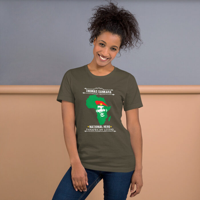 Africa's Fallen Heroes Thomas Sankara MCPWoD3 Unisex T-Shirt - Image 7