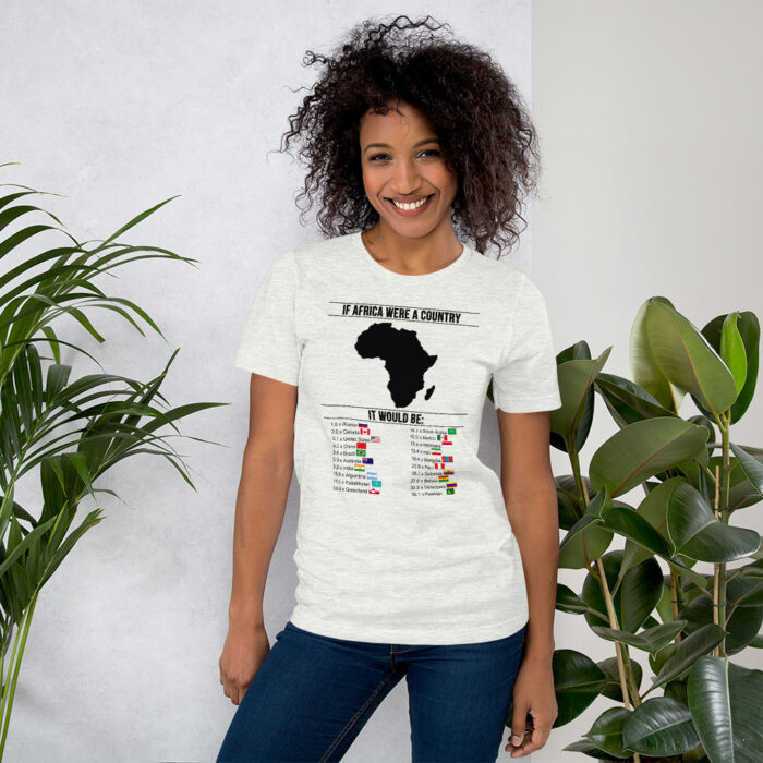 Africa's Real Size BoL Unisex T-Shirt - Image 14