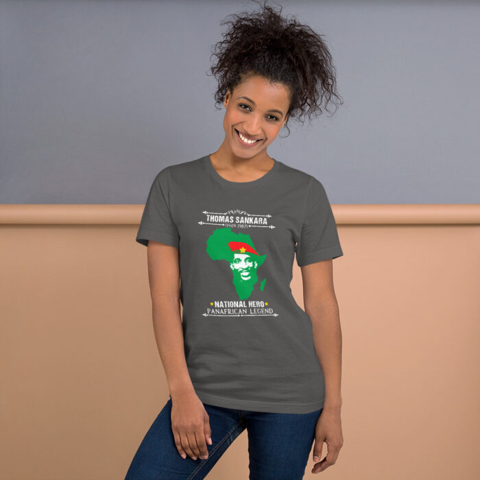 Africa's Fallen Heroes Thomas Sankara MCPWoD3 Unisex T-Shirt - Image 8