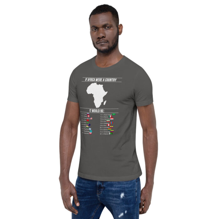 Africa's Real Size WoD Unisex T-Shirt - Image 22