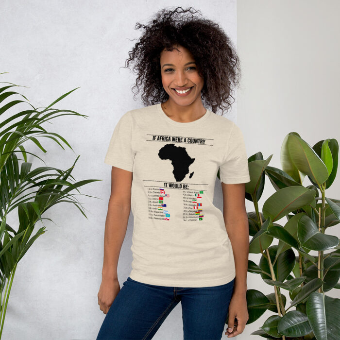 Africa's Real Size BoL Unisex T-Shirt - Image 9