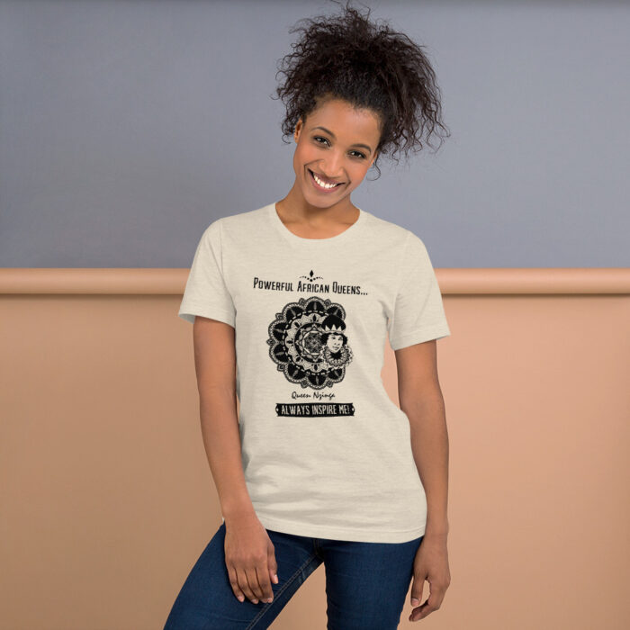 Powerful African Queens Nzinga BoL Unisex T-Shirt - Image 9