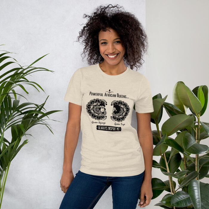 Powerful African Queens NzingaTiye BoL Unisex T-Shirt - Image 7