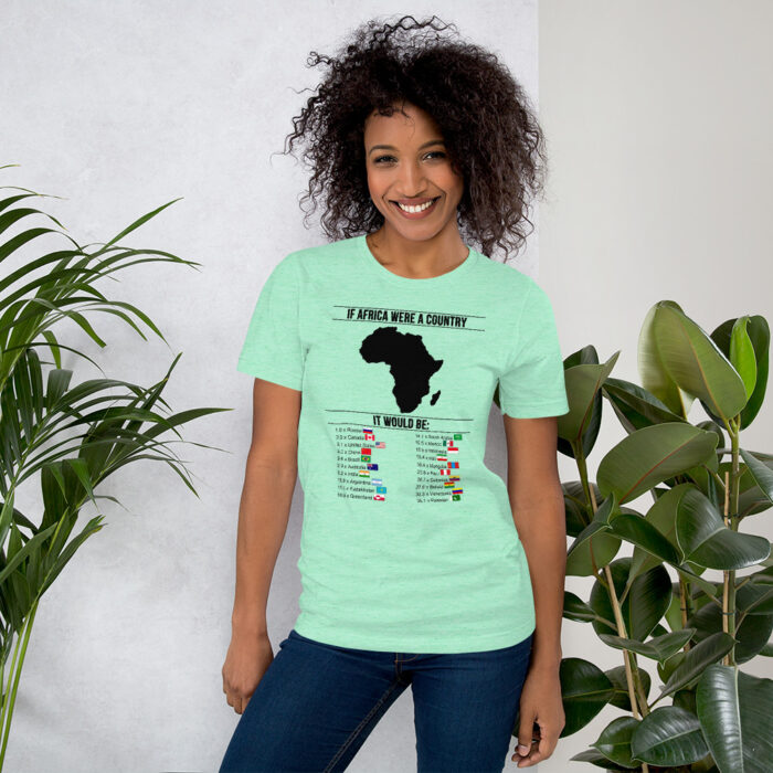 Africa's Real Size BoL Unisex T-Shirt - Image 11