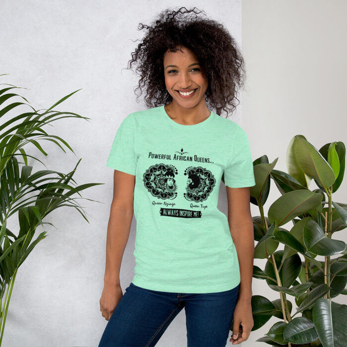 Powerful African Queens NzingaTiye BoL Unisex T-Shirt - Image 9