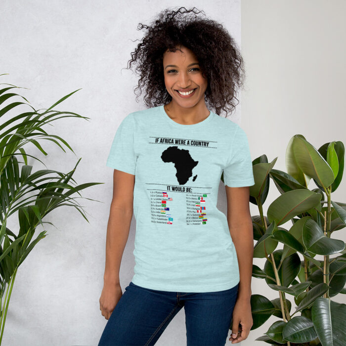 Africa's Real Size BoL Unisex T-Shirt - Image 10