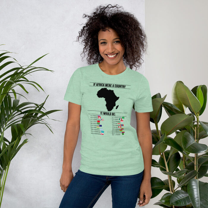 Africa's Real Size BoL Unisex T-Shirt - Image 4