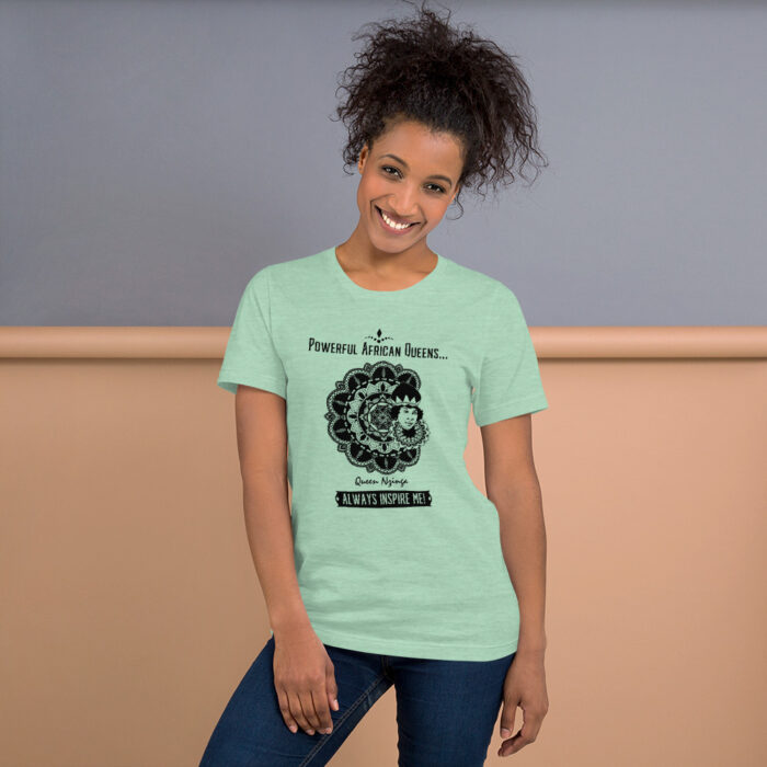 Powerful African Queens Nzinga BoL Unisex T-Shirt - Image 3