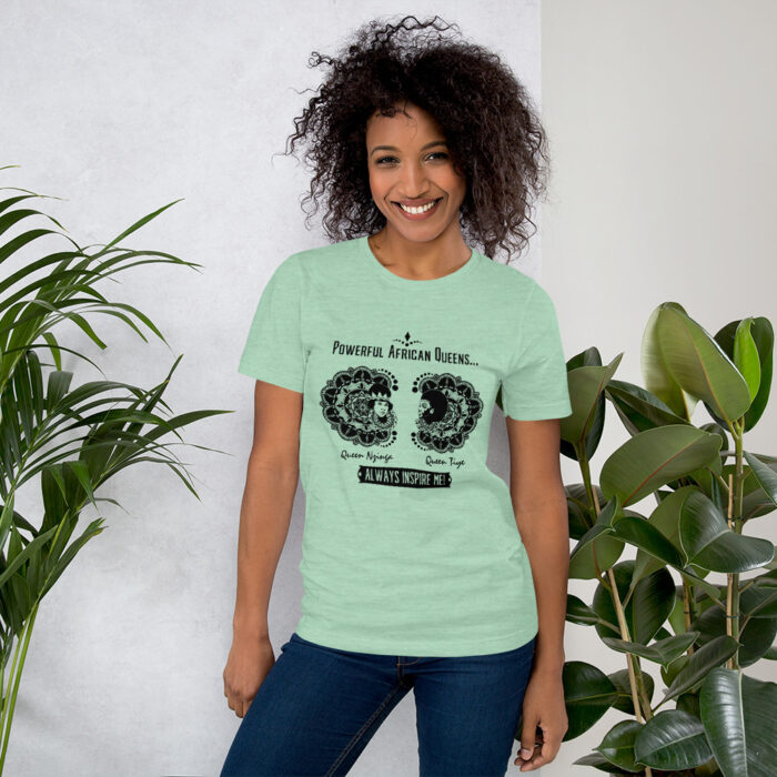 Powerful African Queens NzingaTiye BoL Unisex T-Shirt - Image 2