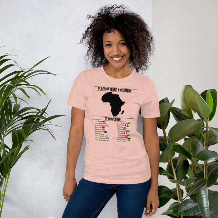 Africa's Real Size BoL Unisex T-Shirt - Image 6