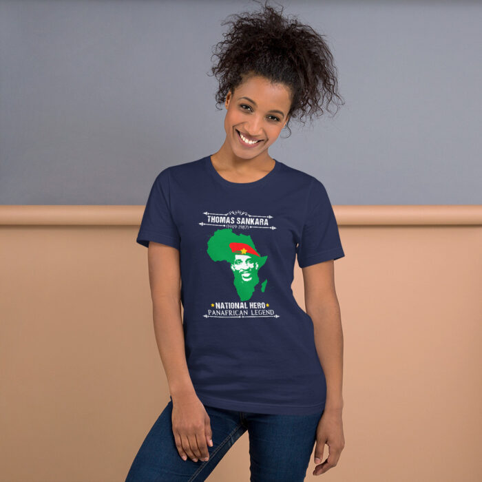 Africa's Fallen Heroes Thomas Sankara MCPWoD3 Unisex T-Shirt - Image 4