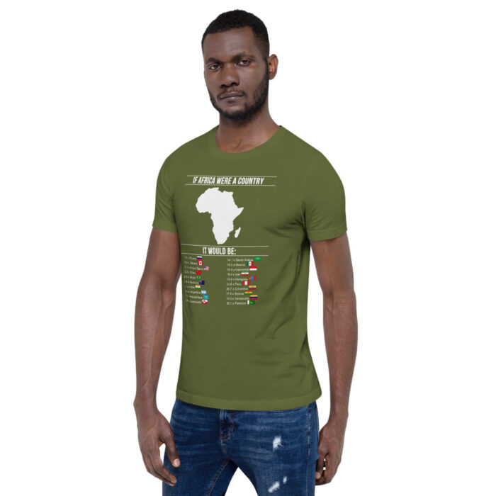 Africa's Real Size WoD Unisex T-Shirt - Image 25