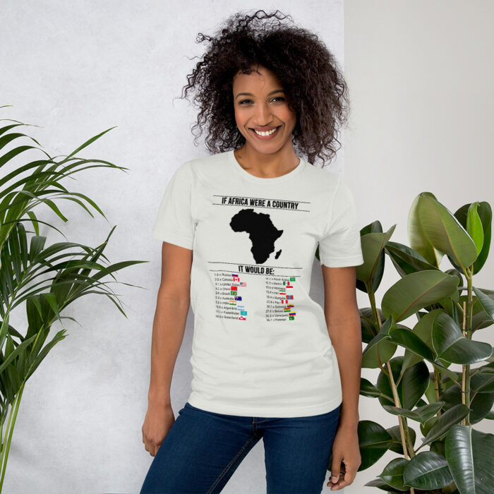 Africa's Real Size BoL Unisex T-Shirt - Image 12