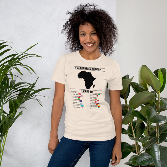 Africa's Real Size BoL Unisex T-Shirt - Image 13