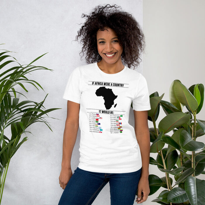 Africa's Real Size BoL Unisex T-Shirt - Image 15