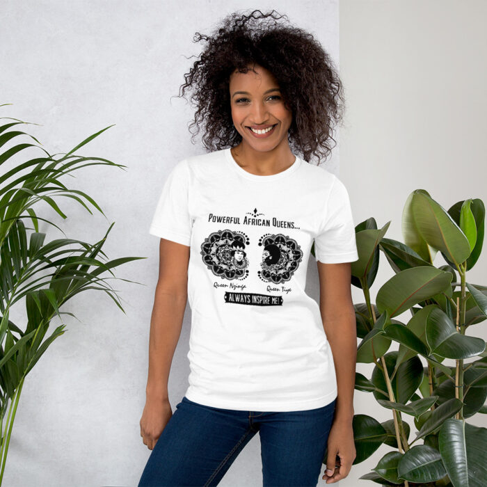 Powerful African Queens NzingaTiye BoL Unisex T-Shirt - Image 13