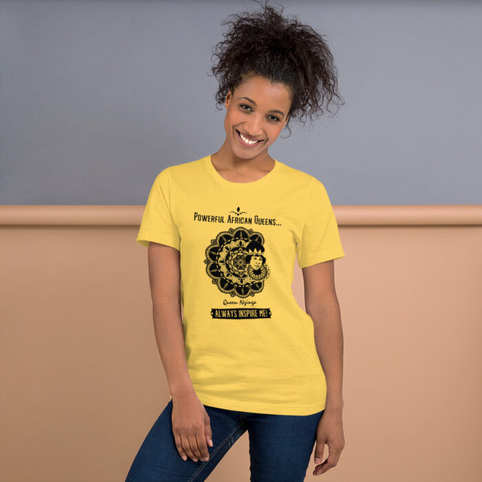 Powerful African Queens Nzinga BoL Unisex T-Shirt - Image 7